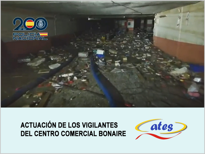 Actuación de los Vigilantes del Centro Comercial Bonaire de Valencia