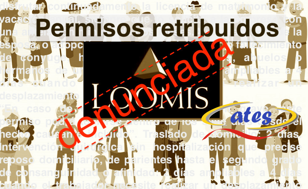 ATES presenta denuncia contra Loomis por impago de los permisos retribuidos