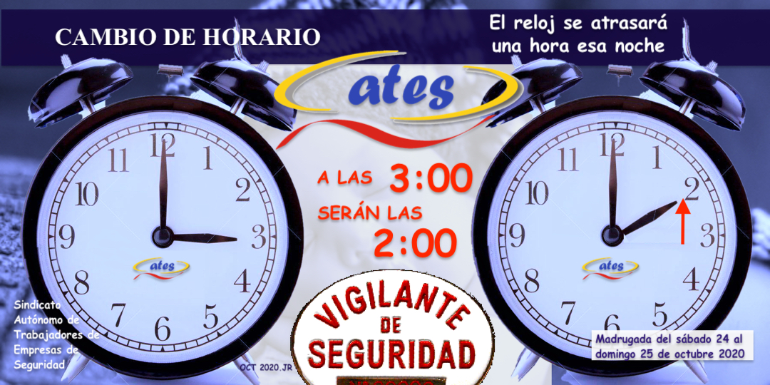 Cambio de horario, este domingo volvemos al horario de invierno