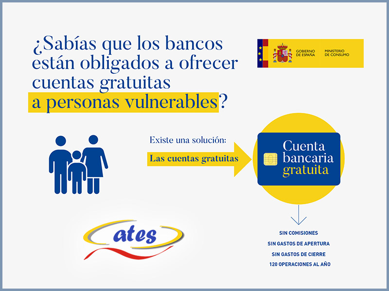 Cuentas gratuitas para personas vulnerables