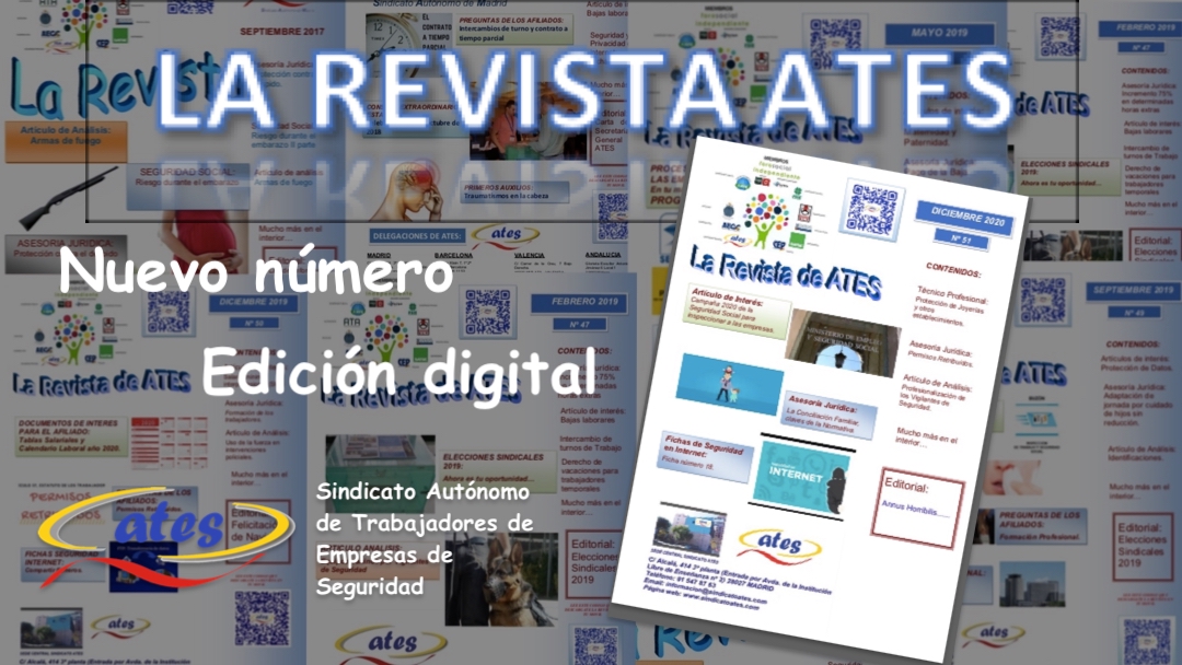 Nuevo número de la REVISTA ATES en versión digital